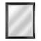Black Framed Rectangle Decorative Beveled Edge Wall Mirror - 26" x 32"
